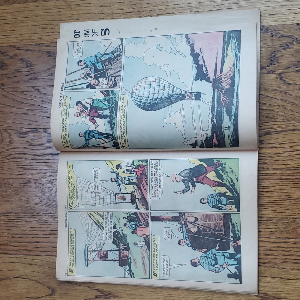 Vintage 60s Classics Illustrated No. 149 Off On A Comet Jules Verne Comic Book - Picture 12 of 16